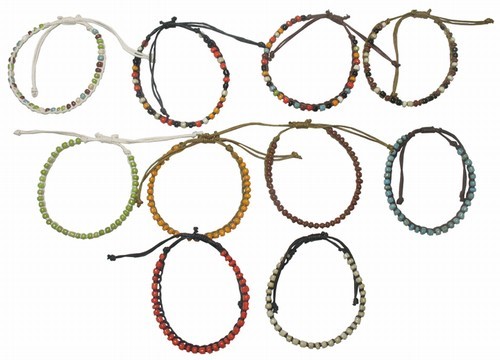 Tribal, Glass Bead Bracelets, Display Refill