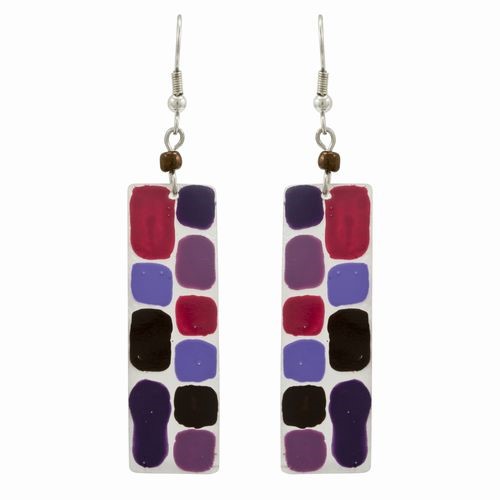 Handpainted Shell Earrings