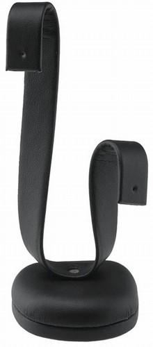 Black Faux Leather Earring Display