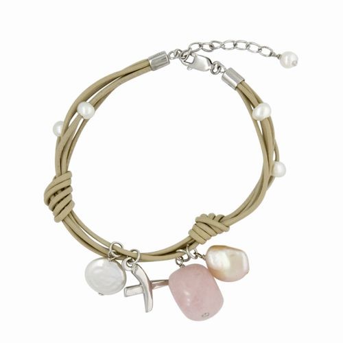 Rose Quartz & Pearl Bracelet