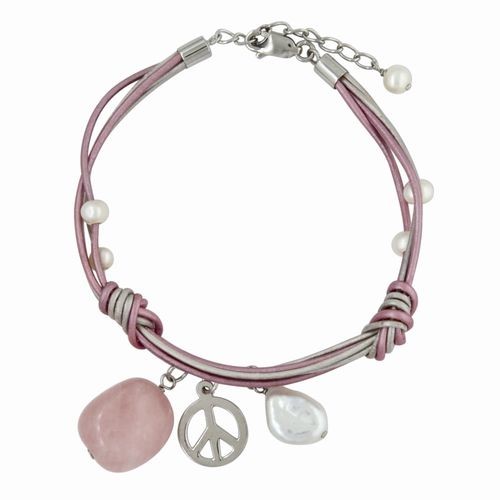 Rose Quartz & Pearl Bracelet