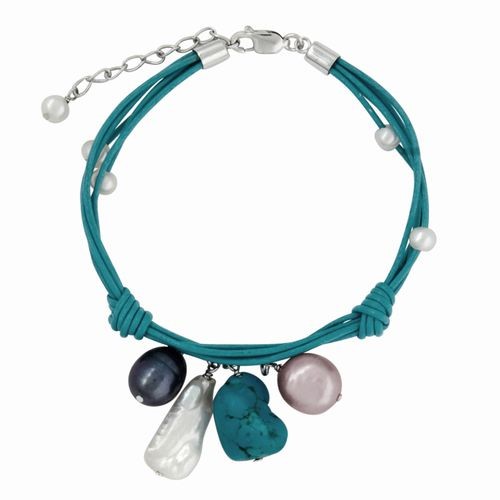 Turquoise & Pearl Bracelet