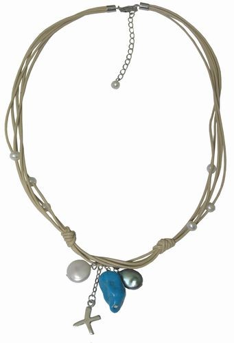 Turquoise & Pearl Necklace