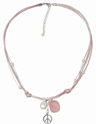 Rose Quartz & Pearl Necklace
