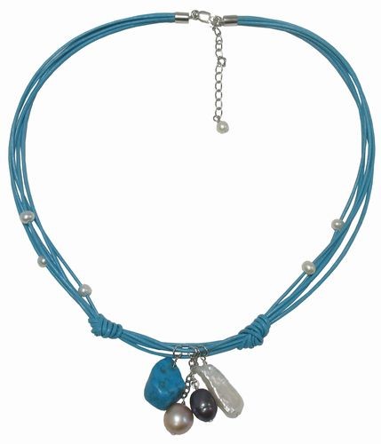Turquoise & Pearl Necklace