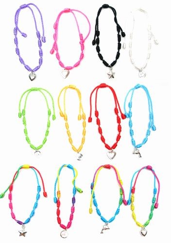 Knotted Charm Bracelets