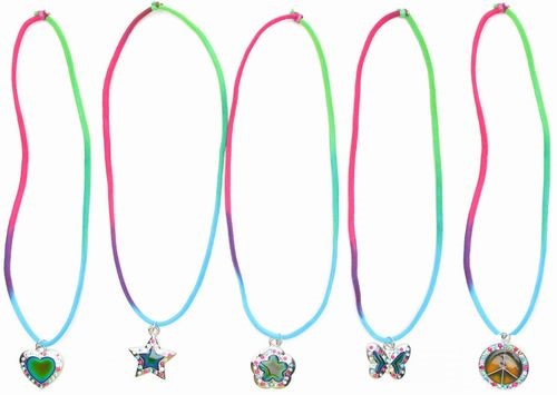 Shapes Mood Necklace with Crystals