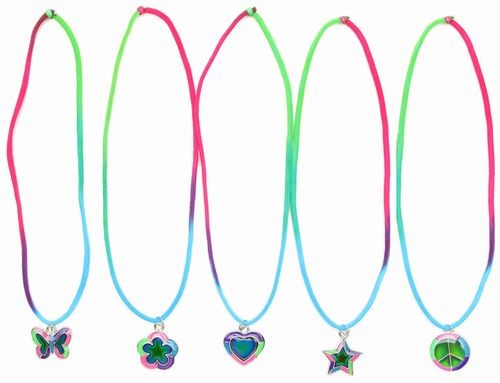 Shapes Mood Necklace with Color Blocks