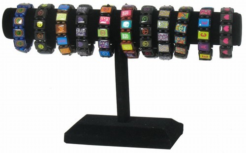 Wood Tile Stretch Bracelets