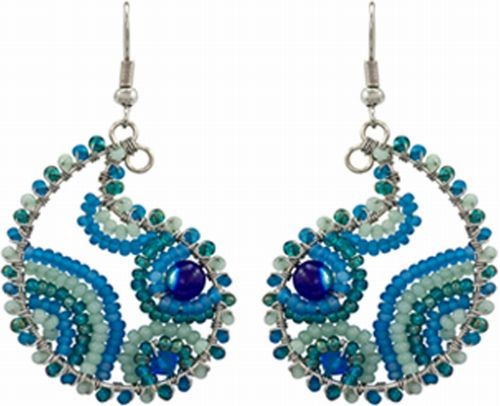 Earrings, Paisley 13