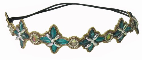 Headband, Starburst Green
