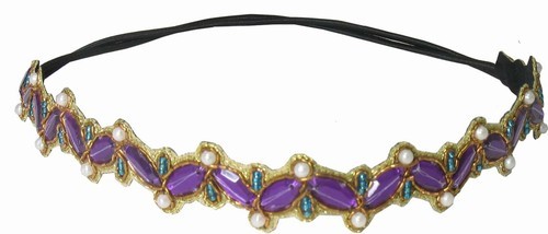 Headband, Scallop Purple