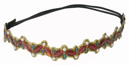 Headband, Scallop Red