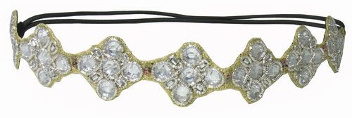 Headband, 5 Stone Silver