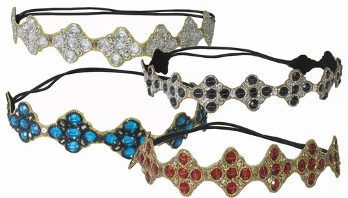 Headband, 5 Stone Assortment