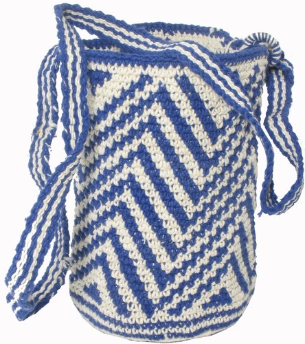 Capullo Bag Blue & White