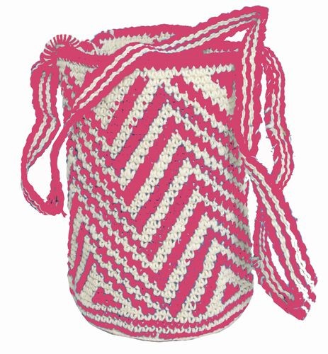 Capullo Bag Pink & White