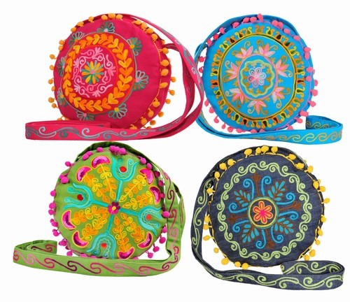 Embroidered Girly Bag, Assortment