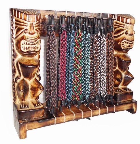 Tribal, Chuncky Leather Bracelets with Display