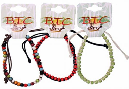 Tribal, Glass Bead Bracelets, Carded