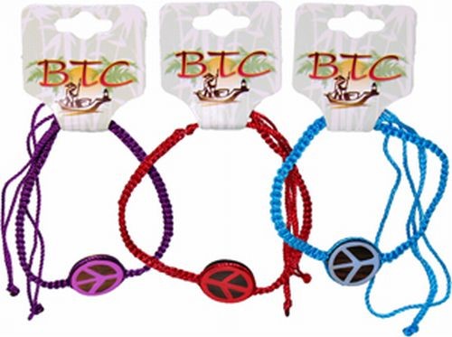 Tribal, Peace Sign Bracelets, Carded