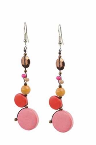 Coppery Coral Set 3 Earrings