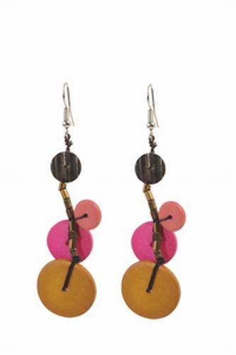 Coppery Coral Set 4 Earrings