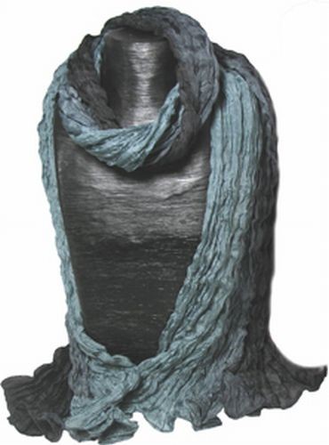 Silk Scarf, Black & Gray