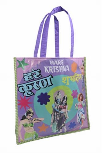 Coated Cotton Pink Bolly Shopping Bag