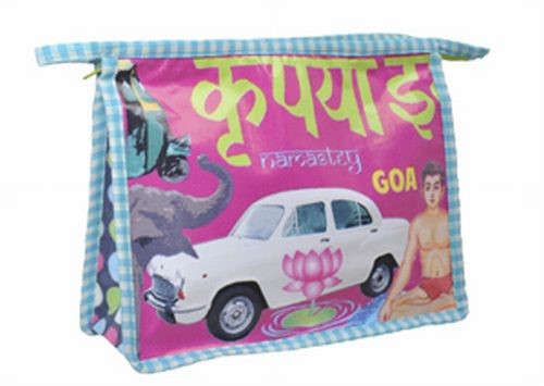 Coated Cotton Indian Kitsch Washbag