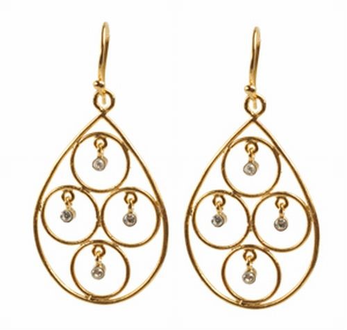 Four Circle Earrings