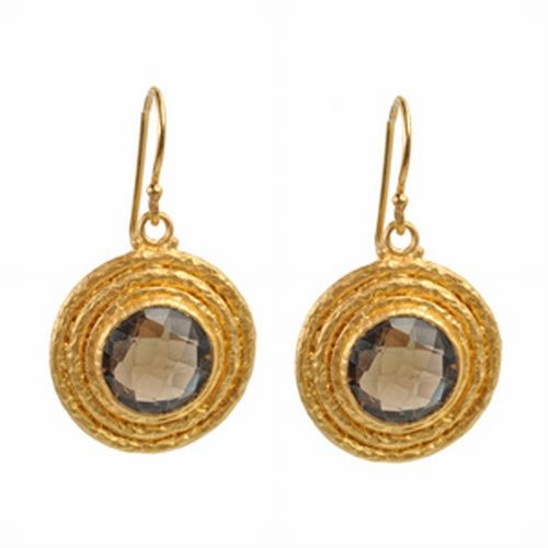 Smoky Topaz Earrings