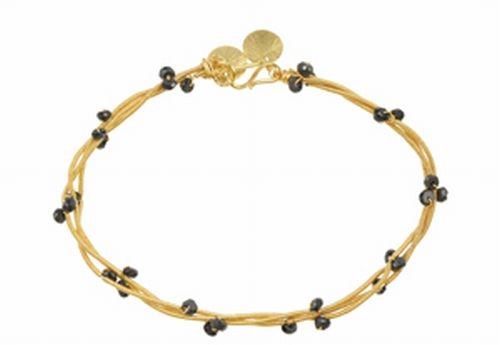 Spinel 3 Cord Twist Bracelet