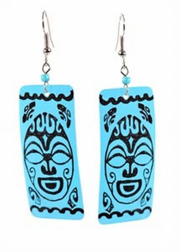 Handpainted Shell Earrings