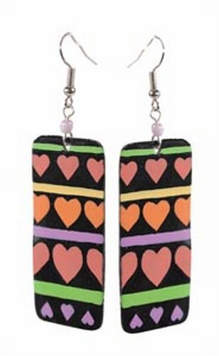 Handpainted Shell Earrings