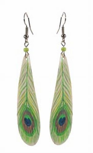 Handpainted Shell Earrings