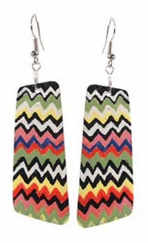 Handpainted Shell Earrings