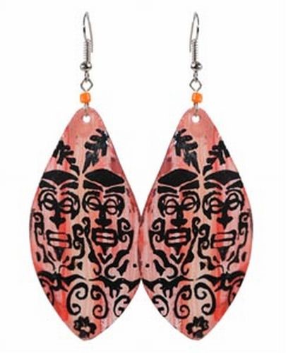 Handpainted Shell Earrings
