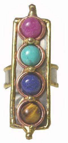 4 Stone Adj Ring