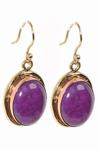 Purple Stone Earrings