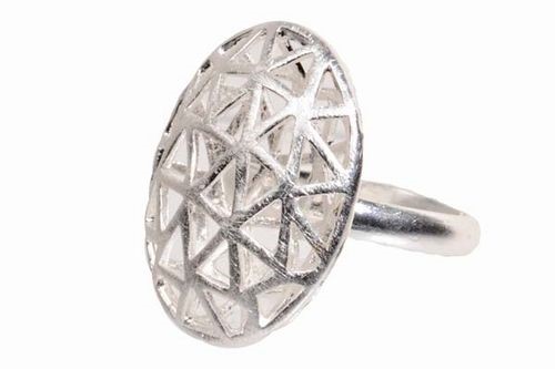 Filigree Oval Adjustable Ring