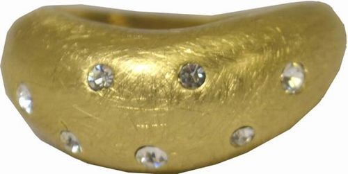 Multi Crystal Gold Ring
