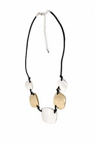 2 Tone Disc Necklace