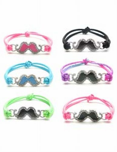 Mustache Bracelets