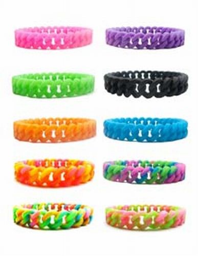 Silicone Chain Link Stretch Bracelet