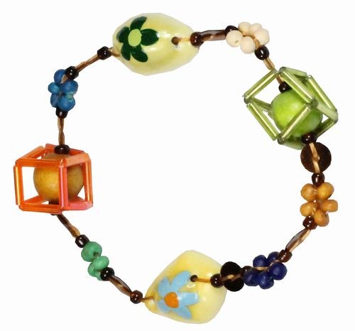 Hand Painted Shell Bracelet