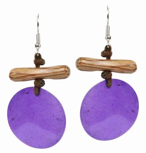 Natural Deep purple Shell Necklace