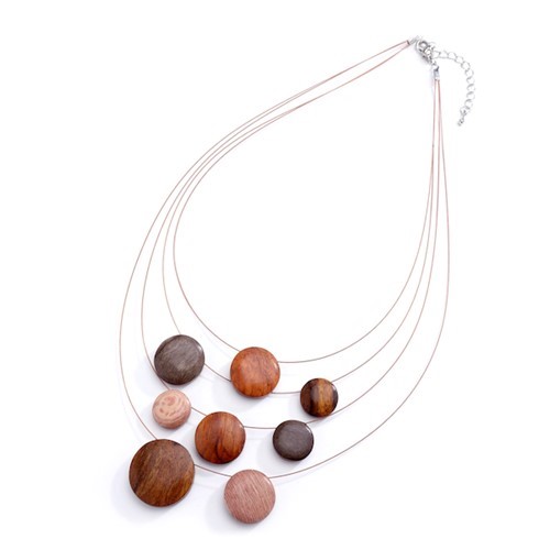 Cascading Reversible Discs Necklace