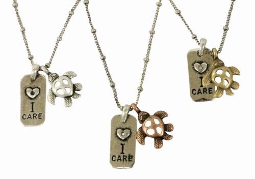 Turtle I Care About Necklace