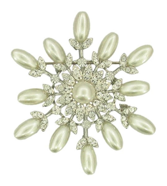 Pin Pearl Snowflake